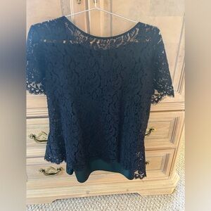 NWOT Talbots dressy cami with lace overlay top. Sz. XL